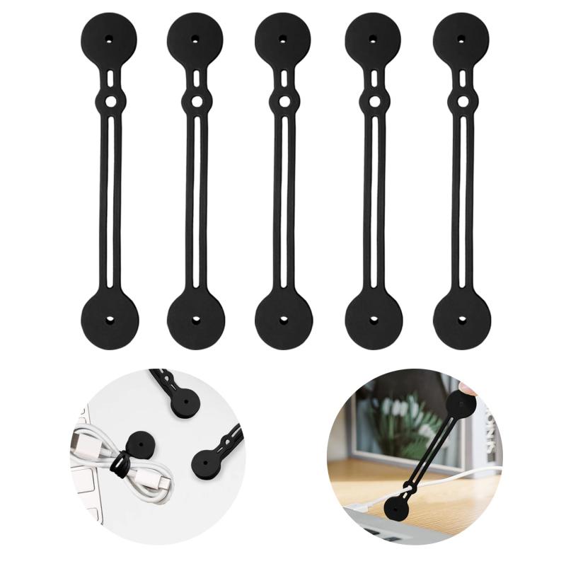 MAVEEK 強磁力 マグネットクリップ 紛失防止 カットアウト デザイン 新型 磁石 シリコン ケーブルクリップ きつく締める 結束バンド ケーブルタイ 多用途 コードクリップ 車 机 卓上 コード