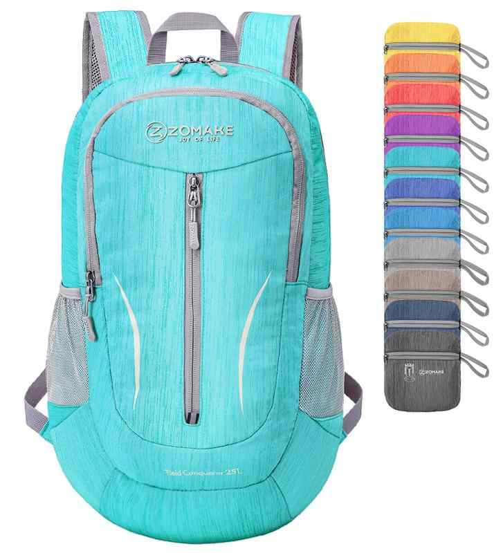 Rakuten - [ZOMAKE] 折りたたみリュック 25L 超軽量 アウトドアバック 防水 バックパック デイパック 登山用 キャンプ 旅行 スポーツ ランニング 自転車 ジム 通学 通勤 メンズ レディース 携帯便利