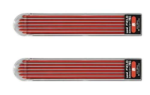 三菱鉛筆 uni フィールド建築用 2.0mm シャープ替芯 uni2.0-310 赤 6本入 U203101P.15