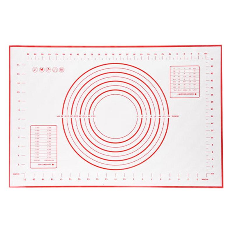 Rakuten - LUYINGク クッキングマット シリコンマ 40×60cm メッシュ ベーキングシート シルパット パンマット 製菓マット オーブンシート 食パン用マット 耐熱 食品級 (赤)