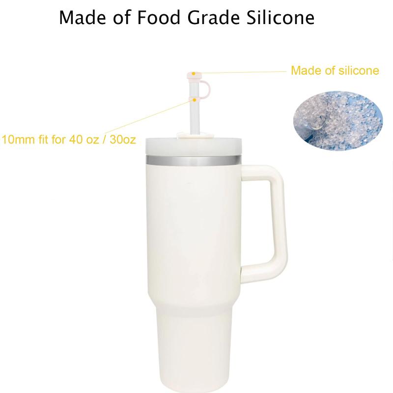 Stanley ストロートッパーキャップ 4個 カバー 40オンス 30オンス 10mm 食品グレード シリコン スタンレーカップ アクセサリー かわいい 大きな雲 チップ プロテクター プラグ タンブラー用 ハン linears-11414800 LINEAR shop サンプル画像2