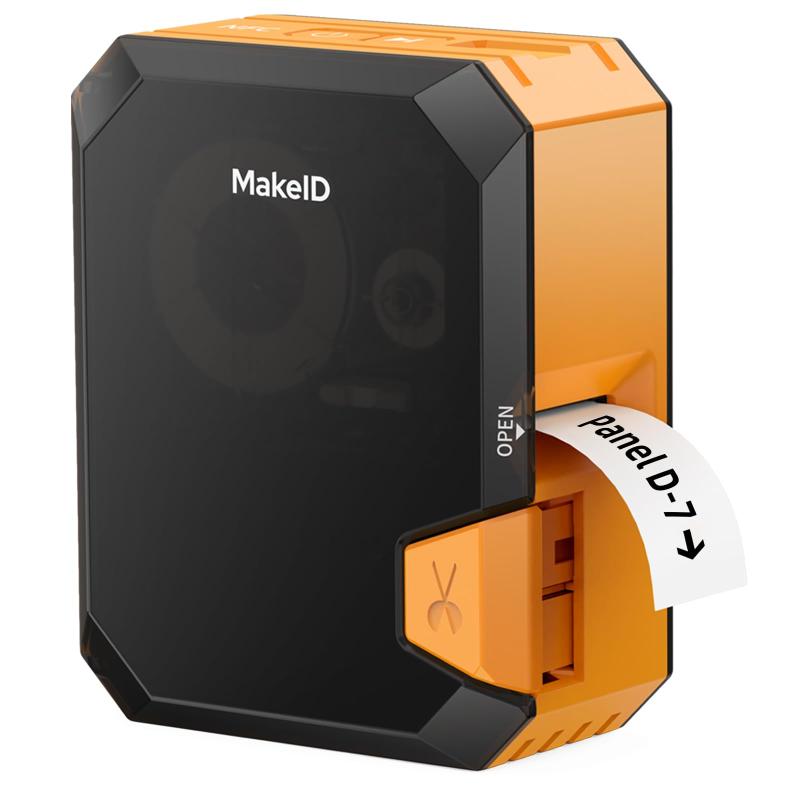Makeid P31S 業務用ラベルプリンター Bluetooth対応 熱転写式（幅10～25mm対応）スマホ・PC対応｜熱収縮チューブ印刷対応 電気・配線・ケーブル識別に最適 工業用・屋外使用可