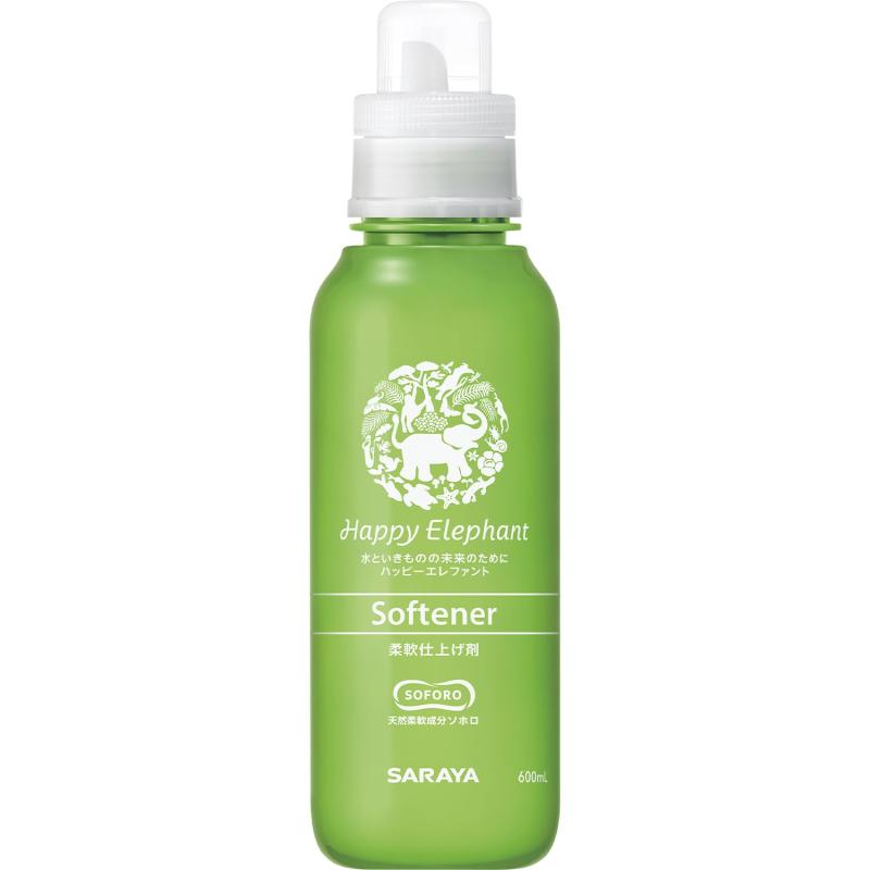 サラヤ 柔軟仕上げ剤 ハッピーエレファント 本体 600ml