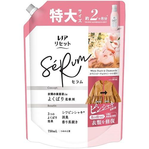 Procter &amp; Gamble レノア リセット セラム 柔軟剤 ホワイトピーチ&amp;カモミールの香り つめかえ 特大 750mL内容量：750mL