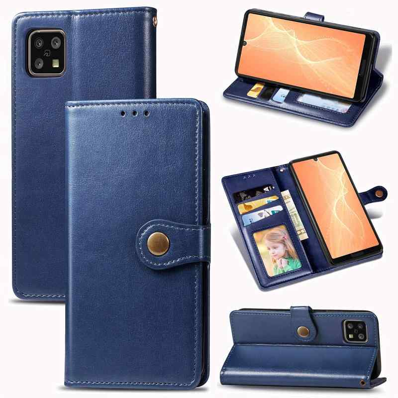 for AQUOS sense5G sense4 sense4 lite sense4 basic AQUOS sense4     ケース 手帳型 ビジネスフリップノートレザーケースシンプル