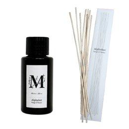 アートラボ(ART LAB)Songs of Nature アルファベット リードディフューザー モダンアフリカ (Modern Africa) 120ml　リードスティック付き