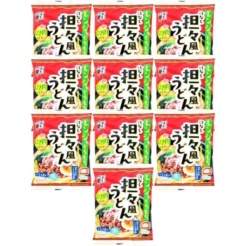 五木食品 レンジでもちもち汁なし担々風うどん 226g 10個 (電子レンジ調理可能) (常温保存商品)