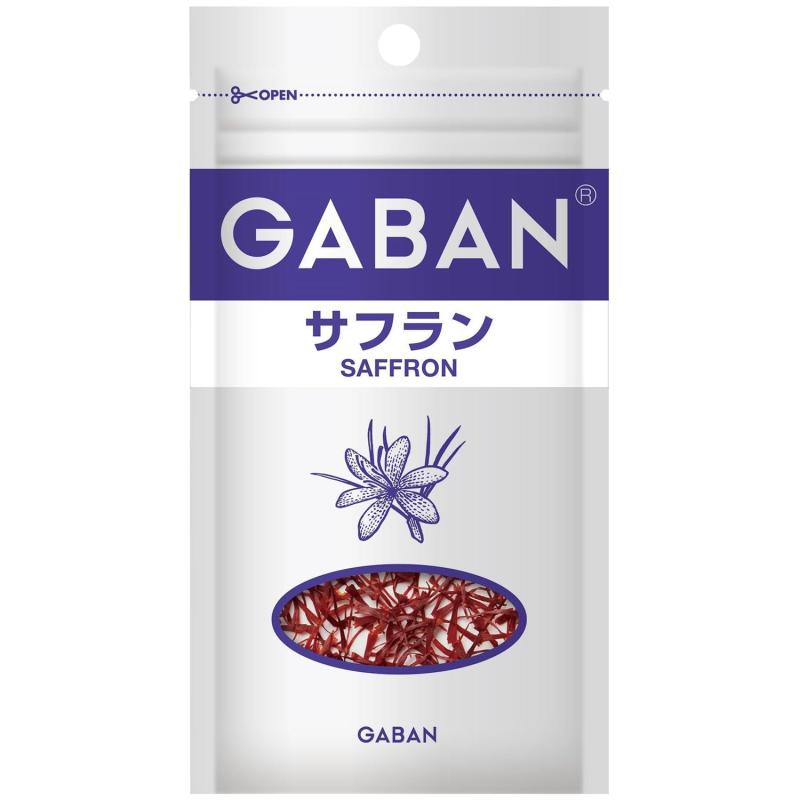 ハウス GABAN(ギャバン) サフラン ホール 袋 0.1g[お試しサイズ使いやすいファスナー付き］の楽天市場商品画像