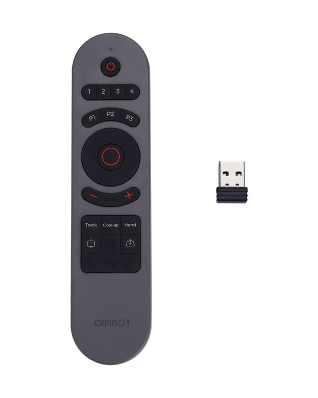 OBSBOT スマートリモコン 2 OBSBOT TINYシリーズと互換性 USBレシーバー接続 TINY 3 / TINY 3 Lite/TINY 2 / TINY 2 Lite/TINY 4K / TINY 1080P