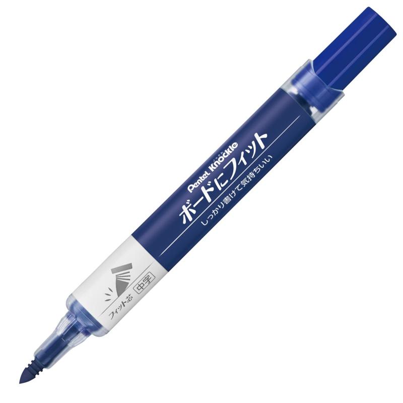 ぺんてる ホワイトボードマーカー ボードにフィット フィット芯中字 青 10本 EMWL5SBF-C