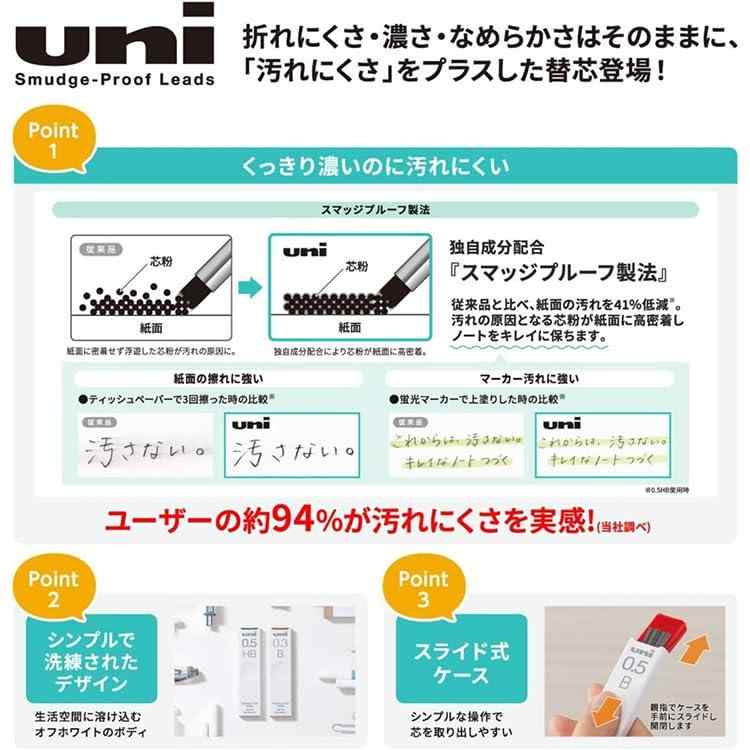 【2個セット】 三菱鉛筆 シャープ替芯 MITSUBISHI 0.5 2B 40本入 ULS05402B ＋ オ...