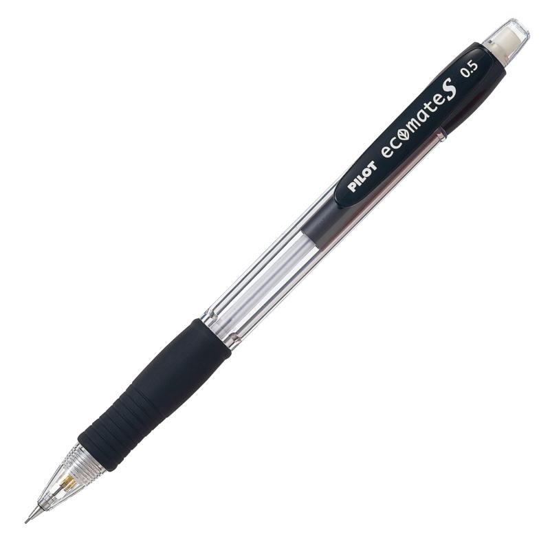 PILOT シャープペンシル エコメイトS スーパーグリップ 0.5mm ブラック 10本 HGPS1SR10B5【方式】ノック式【軸さや】リサイクル樹脂 【グリップ】リサイクルラバー【芯径】0.5mm 【替ゴム】HERFN-10【サイズ】最大径φ11.0×全長145mm／本【入数】10本