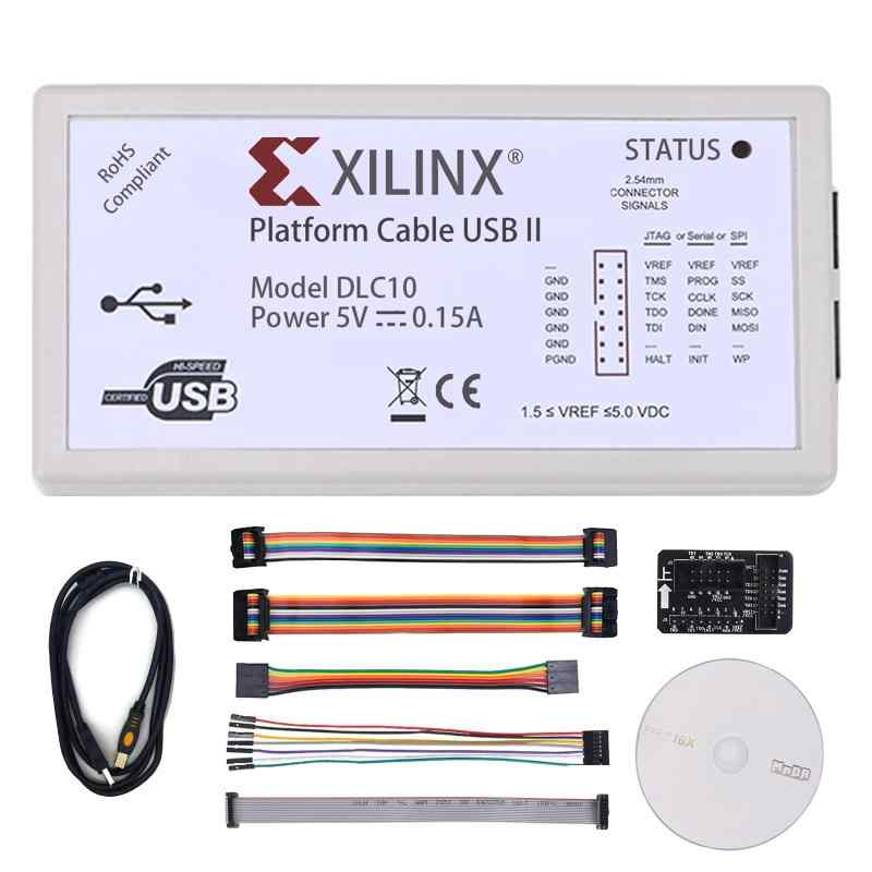 QuiExact Xilinx JTAG開発ツール JTAG-SMT2 コンパイラ 互換性 DLC10 プログラミングキット XILINX Platform Cable USB FPGA CPLD in-Circuit Debugger Replace