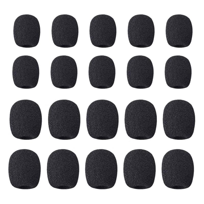 マイクのウインドスクリーン ピンマイク用 マイクスポンジ 風防 20個セット 内径5mm/8mm 黒 雑音防止 効果的な外部ノイズ除去 linears-11414055 LINEAR shop パッケージ画像