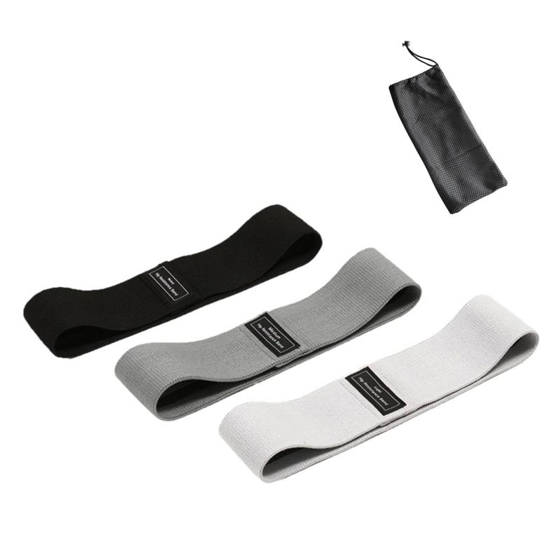 Miraitech トレーニングバンド トレーニングチューブ ヒップバンド 強度別3本セット 筋トレグッズ フィットネス/ダイエット用 肌に優しい