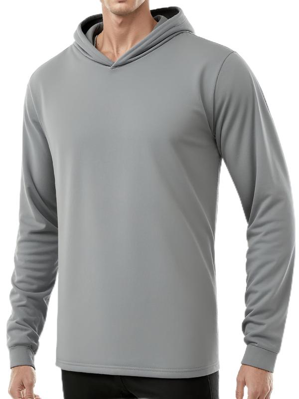 [KEFITEVD] Quick-Drying Fishing Wear Running Trainer, Air Conditioning Protection, Light Gray, Size M