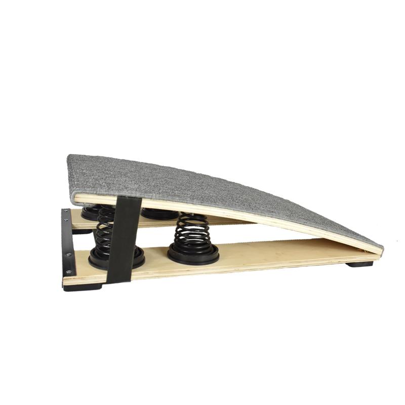 Voodans ロイター板 踏切板 跳び箱 体操装置の踏み台 初心者向け 幼児 自宅 室内 室外 (グレー, M)