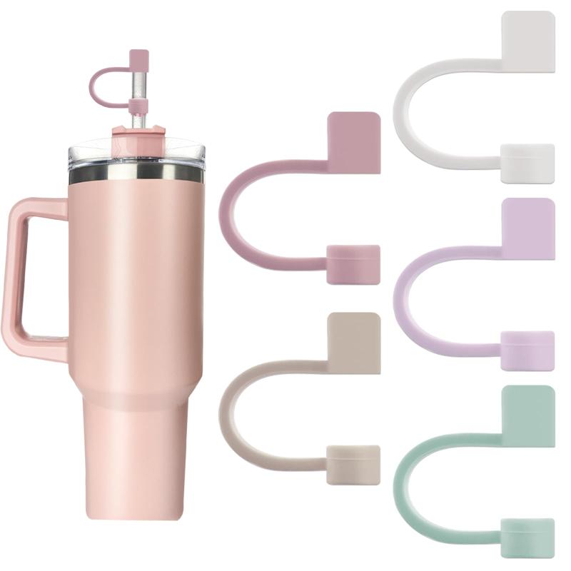 er Silicone Straw Covers Cap Compatible with Stanley 20 30&amp;40 Oz Cup, Straw Toppers for Stanley 40 Oz Tumbler with Handle,