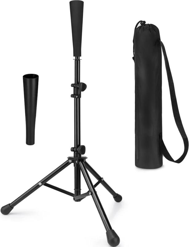バッティングティー 野球 バッティング 練習スタンド ティースタンド 高さ67cm-116cm調整「汎用交換ラバー1本付属」 ボール置きティー ホルダー 少年 大人運動 練習 打撃 トレーニング 段階式