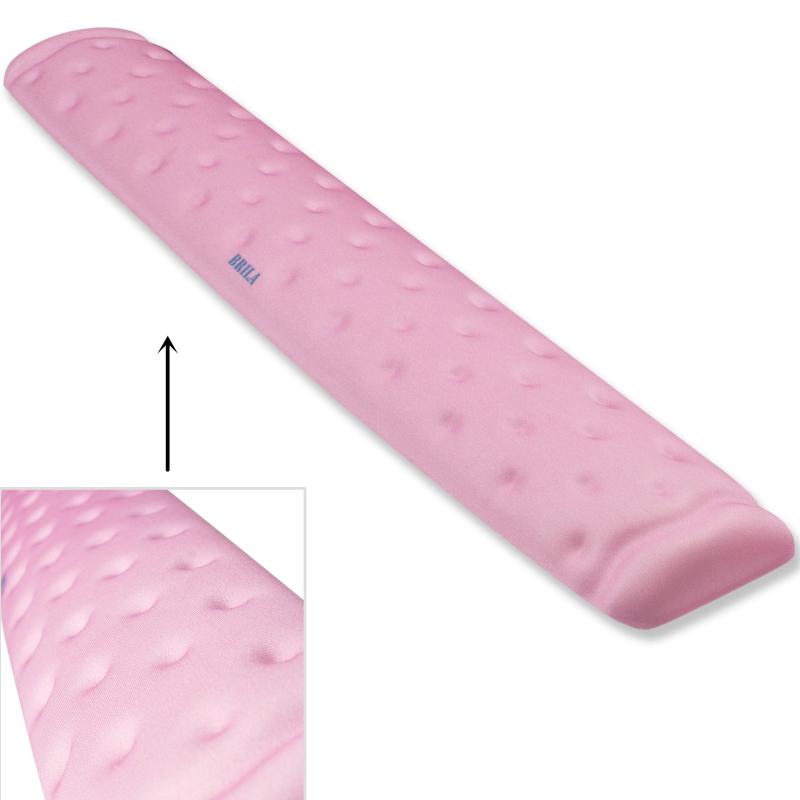BRILA Ergonomic Memory Foam Mouse Wrist Rest Support Cushion for Computers, Laptops, Office Work, PC Gaming - Massage Hole Design - Easy Type