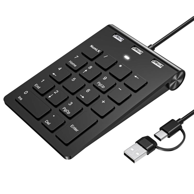 有線薄型テンキー 18キー テンキーボード パンタグラフ