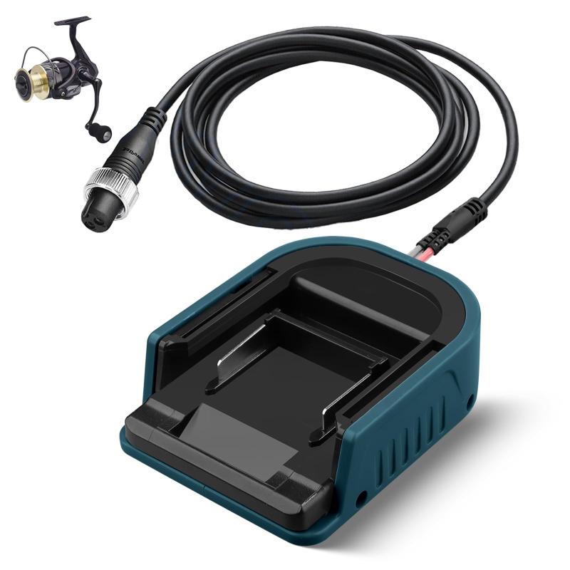 釣りリールバッテリーアダプター マキタ18Vバッテリーワーク用 ダイワ用シマノ14.4V電動釣りリール用 Daiwa Tanacom 1000 750 500 14.4 v bm2300 bm2900 bm2500電動フィッシングリールbm2000 bm