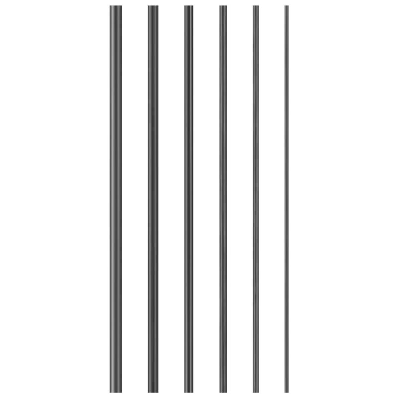 LEDMOMO カーボンロービング 竿 修理 6pcs カーボンファイバーロッド 釣竿修理ツール 釣竿修理カーボンファイバー 10cm (1+1.5+2+2.5+3mm+3.5mm)