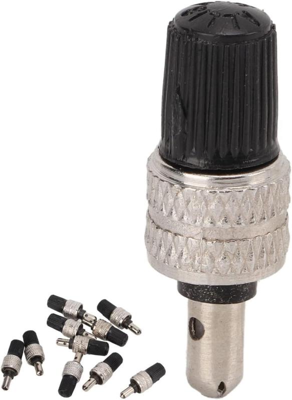 LINEAR shopのHUIKKJP 自転車 虫ゴム 不要 英式 (黒4個) スーパーバルブ 取説付き むしゴム不要 バルブ｜アングル2