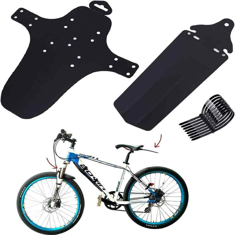 Favuit 自転車フェンダーセット, 泥よけ サイクル マッドガード フロントとリアフェンダー前後セット汎用泥除け 角度調整可能 耐久性 フェンダー ロードバイク クロスバイク 子供用どろよけ