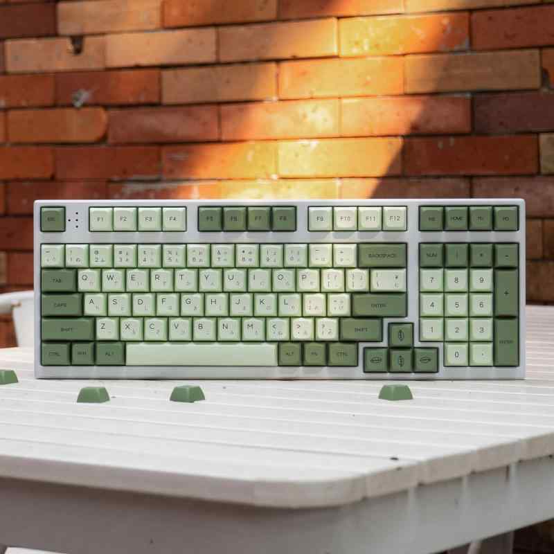 Translucent Keycaps Doubleshot Cherry Profile Keycaps Full Set 121 Keys Custo...