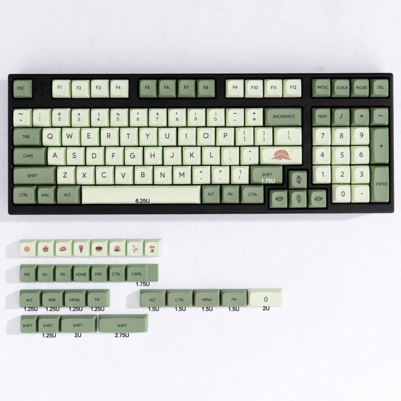 Translucent Keycaps Doubleshot Cherry Profile Keycaps Full Set 121 Keys Custo...