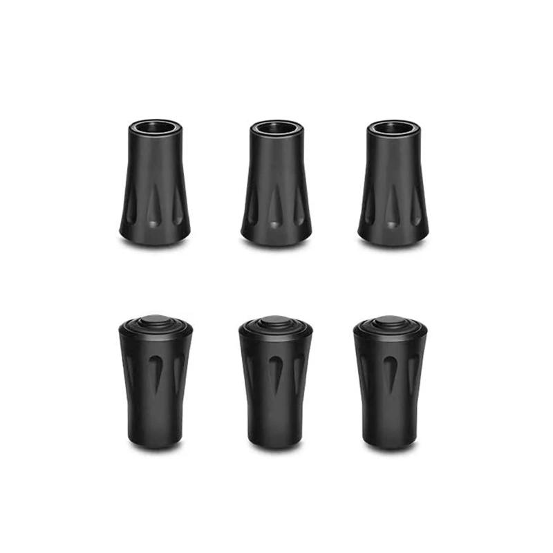 トレッキングポール キャップ ラバーキャップ ストック キャップ 6個セット 滑り止め 登山ストック保護 ウォーキングポール キャップ ゴムキャップ ステッキカバー 端末保護キャップ 取り