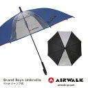 【AIRWALK】 ジュニア向け傘 ボーイズアンブレラ 2コマ透明 ブラック (55cm) 【RCP】 【11916-17】(傘 かさ 雨具 おしゃれ 通勤 メンズ 男の子 男性 中学生 小学生 レイン グッズ ビジネス 雨傘 ジュニア傘 紳士用傘 プレゼント)