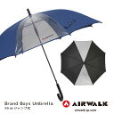 【AIRWALK】 ジュニア向け傘 ボーイズアンブレラ 2コマ透明 ブラック (58cm) 【RCP】 【11918-19】(傘 かさ 雨具 おしゃれ 通勤 メンズ 男の子 男性 中学生 小学生 レイン グッズ ビジネス 雨傘 ジュニア傘 紳士用傘 プレゼント)