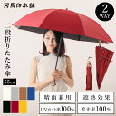 河馬印本舗 かばじるしほんぽ 完全遮光 日傘 55cm 2段ミニ折りたたみ傘 折り畳み傘 UVカット率100% 遮光率100% UPF50+ | 無地 高見え ...