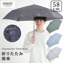 58cm 折りたたみ 雨傘 直径103cm 大判サイズ PEANUTS メンズ ユニセックス キャラクターアンブレラ ウッドストック スヌーピー 【RCP】 | 男女兼用 バレンタイン 2025 父の日ギフト 雨具 おしゃれ オシャレ 男性 大きい 手開き式 手動式 折り畳み傘 丈夫 撥水 防水
