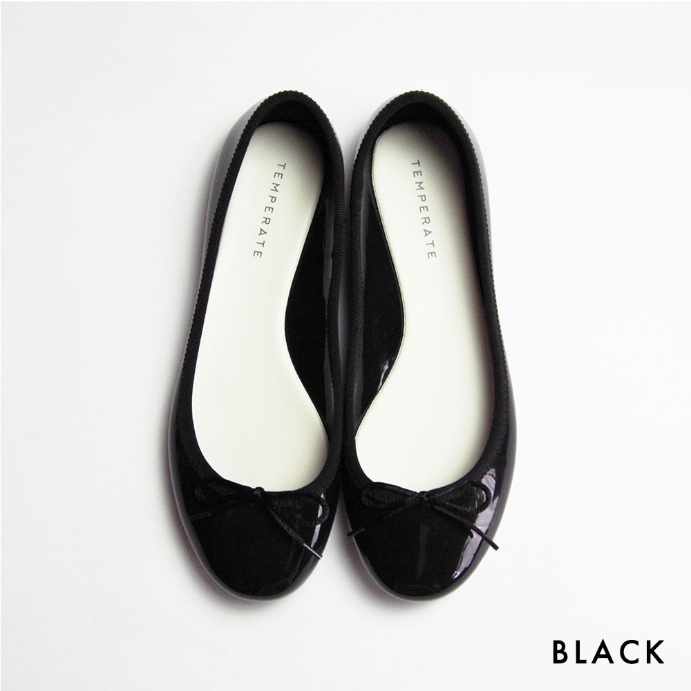 ★期間限定セール★ TEMPERATE テンパレイト レディース レインシューズ 女性用 【PRIMA】| バレエシューズ風（ブラック/ベージュ）（22.5cm/23.0cm/23.5cm/24.0cm/24.5cm)| ベーシック パンプス 雨靴 オシャレ かわいい ギフト プレゼント 通勤 通学 旅行 ラウンドトゥ