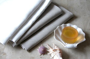 リネン 平織り フェイスタオル ヨーロッパスタイル ピコライン入り 日本製 高級 フレンチリネン 麻 100% 速乾 吸湿性【バレンタイン】