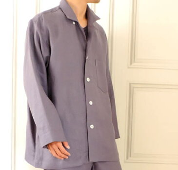 【送料無料】CLASSITE リネン パジャマ メンズ シャツカラー 日本製 カラー 高級 麻 イタリア リニフィッチオ 紡績糸使用 涼しい 春 夏【母の日】