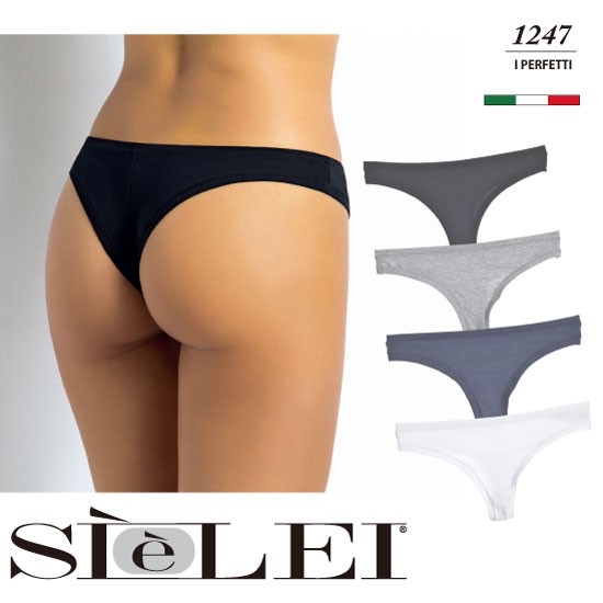 SIELEI /シェレイ I PERFETTI／パーフェクト ベーシックコレクションインポートランジェリーストレッチコットンイタリア　ブラジリアン