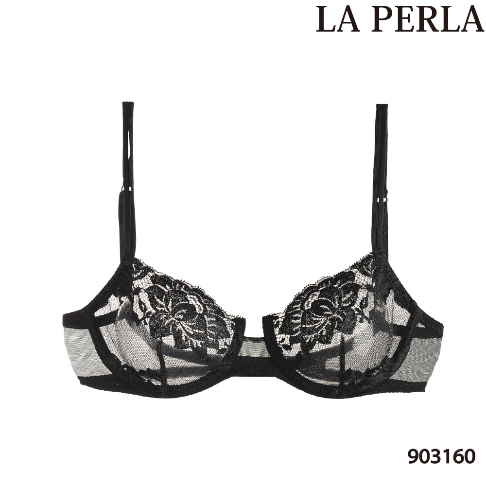 La Perla／ラ ペルラ MALIZIA マリーツィア 903160イタリア ブラノンパッドブラ直輸入イタリアインポートランジェリーフラワーレースストレッチチュール