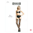 Wolford（ウォルフォード）EVE Stockings（イヴ ストッキングス）ガーターストッキング20デニールインポートレッグウェア2WAYストレッチつま先補強タイプ幾何学柄レ−ス