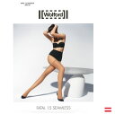 Wolford ウォルフォードFATALファタル15 SEAMLESS STAY-UPガーターストッキングシリコンストッパー付きインポートレッグウェア2WAYストレッチバンド部分シームレス15デニールつま先補強タイプ