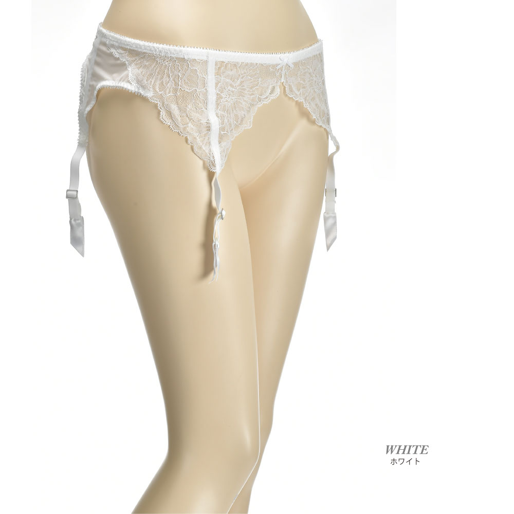 Wolford（ウォルフォード）Stretch LACE STOCKING BELT（ストレッチ レース ストッキングベルト）ガーターベルト2WAYストレッチフラワーストレッチレースチュール 3