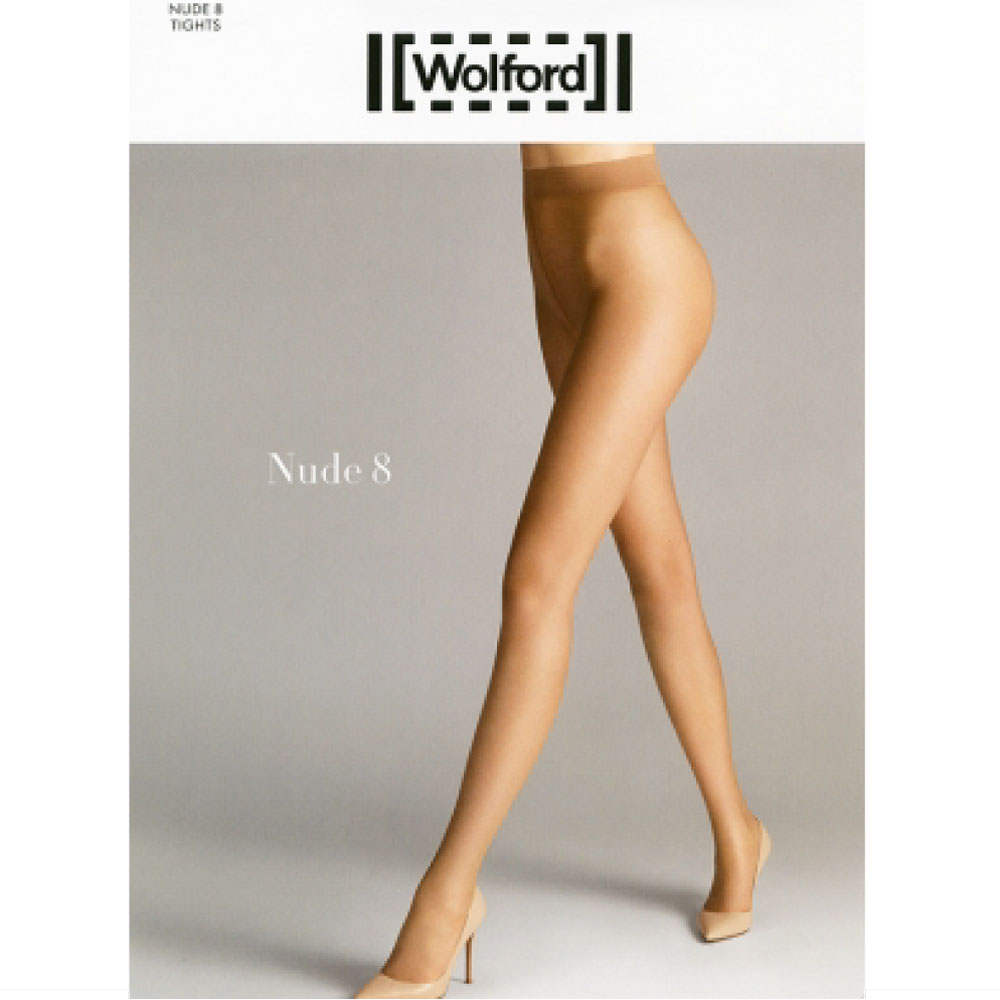 ウォルフォード WolfordNUDE 8 ヌード8 ストッキング8デニールインポートレッグウェア2WAYストレッチコットンマチ付きつま先スルータイプ