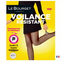 Le Bourget／ル ブルジェ【VOILANCE】VOILANCE　RESISTANT 15インポートストッキング15デニール2WAYストレッチつま先補強タイプワイドコンフォートベルト