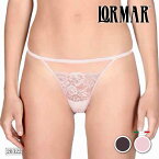 LORMAR ／ ロルマー20322SEXY／セクシーROSIER（ロジエ）イタリア　Tバックソングショーツタンガショーツチュールフラワーレース2WAYストレッチ