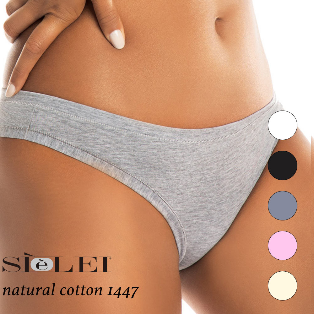 SIeLEI／シーレイnatural cotton ナチュラルコットン 1447直輸入 イタリア インポートランジェリーイタリア ブラジリアンショーツオーガニックコットン2WAYストレッチ低刺激性吸水性吸湿性耐熱性耐久性