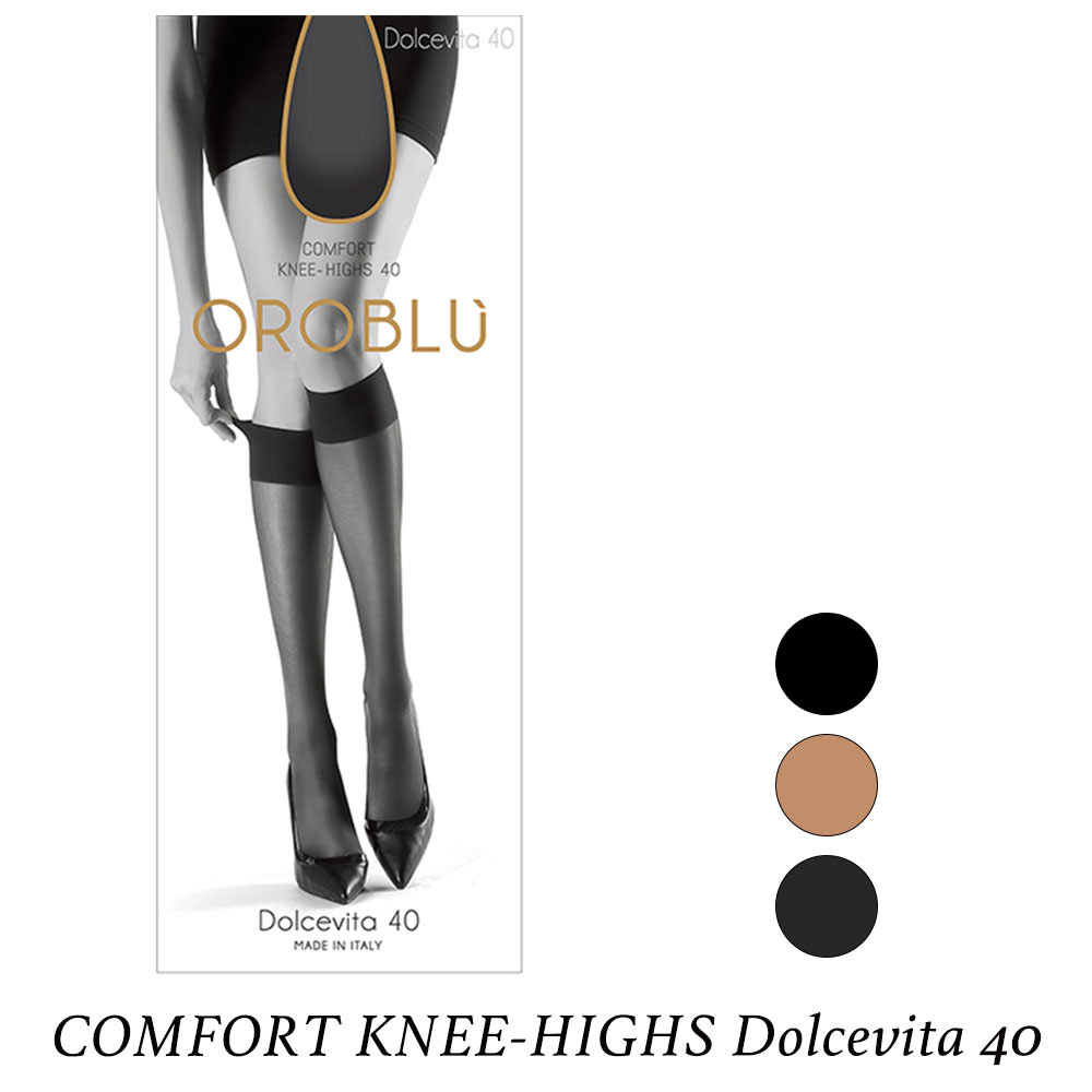 [֑OROBLU / IuCOMFORT KNEE-HIGHS Dolcevita 40 iRtH[g j[nC h`FB[^ 40jC|[gGXgbLOGXgbLO40fj[GXgbLOܐX[^Cv