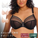 ☆大きいサイズ ブラジャー【予約】UWプランジブラ (Vネックブラ) Matilda by Elomi ワイヤー入り gカップ hカップ iカップ jカップ kカップ nカップ mカップ oカップ pカップ グラマーサイズ サポートブラ 脇寄せ リフトアップブラ ブラック 黒 送料無料